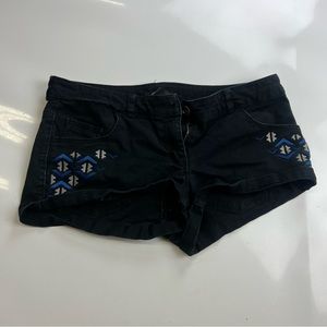 H&M women’s black denim shirts US4 m124-29